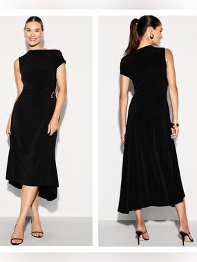 NEW Old Navy Occasion black stretch twist front gown